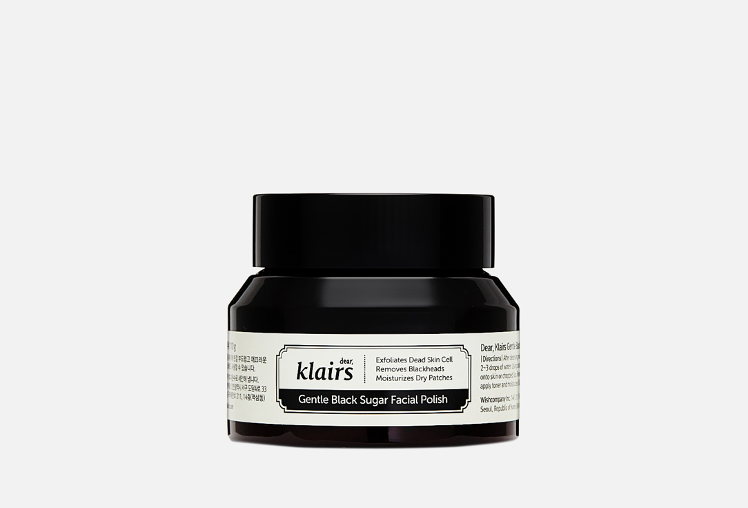 Изображение товара Сахарный скраб для лица Dear, klairs Gentle Black Sugar Facial Polish