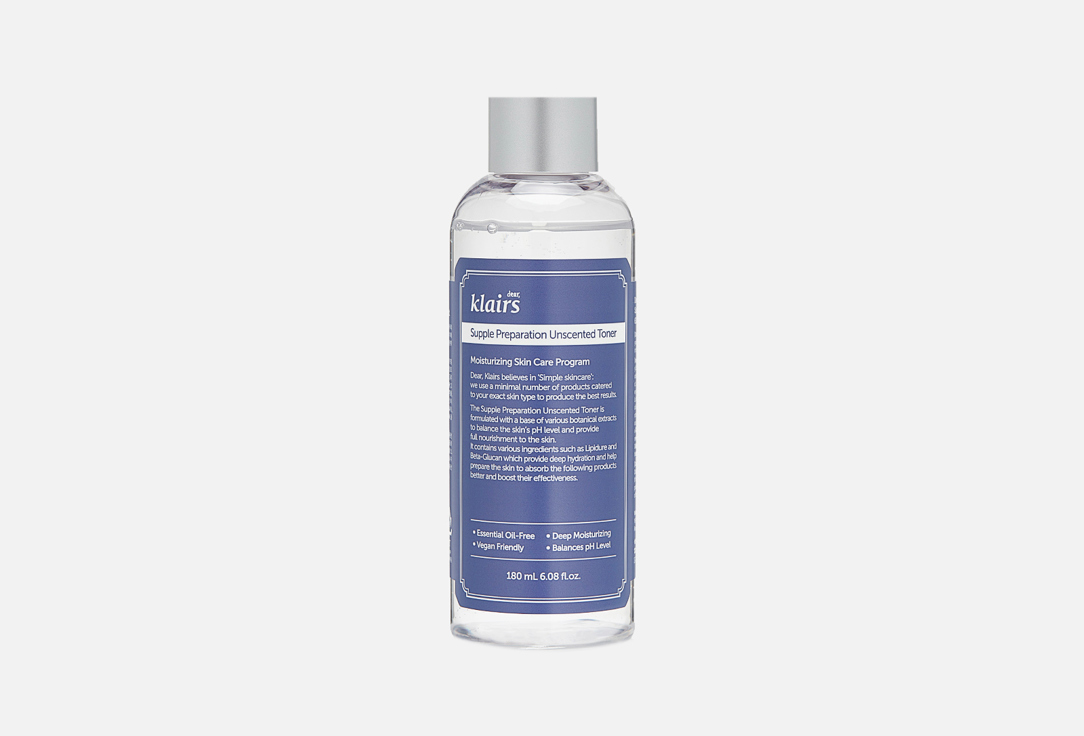 

Тонер для лица DEAR, KLAIRS, Supple Preparation Unscented Toner 180 мл