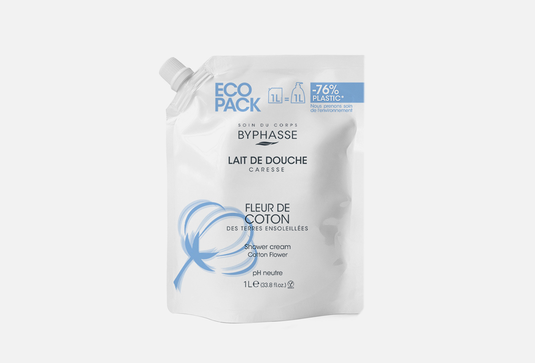 

Гель для душа BYPHASSE, Цветок хлопка 1 л