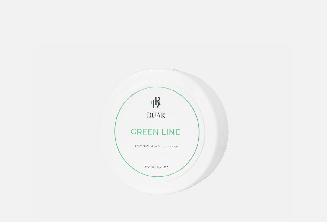 цена Укрепляющая маска для ослабленных и поврежденных волос DUAR Green Line 200 мл