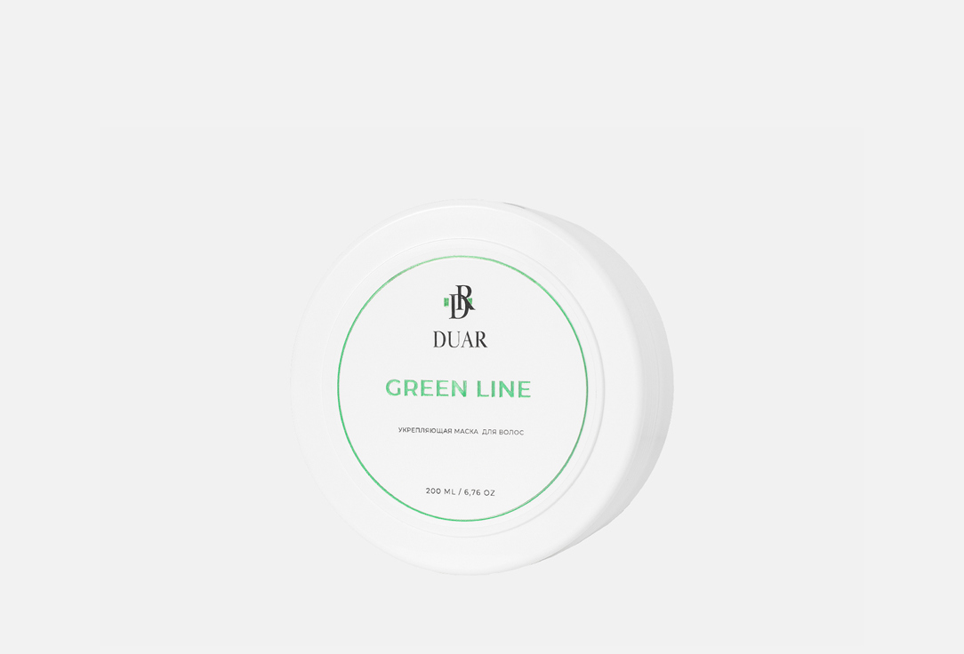 Укрепляющая маска для ослабленных и поврежденных волос DUAR Green Line 200 мл укрепляющий кондиционер для ослабленных и поврежденных волос duar green line 400 мл