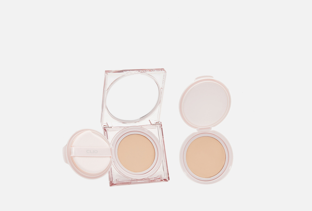 Тональный кушон для лица SPF 50+ PA++++ CLIO Kill cover mesh glow cushion 2 шт