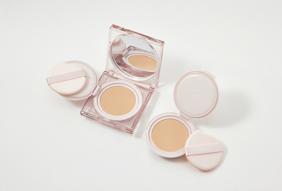 Clio Тональный кушон для лица SPF 50+ PA++++ Kill cover mesh glow cushion