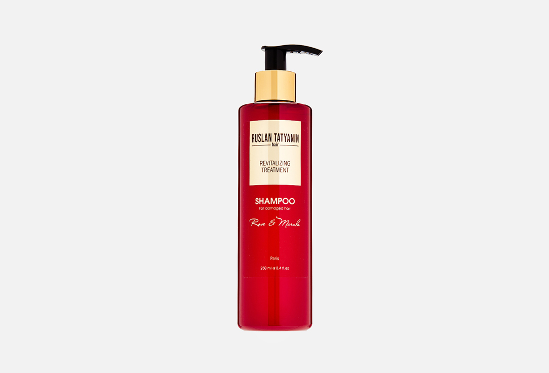 Парфюмированный шампунь для волос RUSLAN TATYANIN HAIR Экстракт розы и масло марулы 250 мл