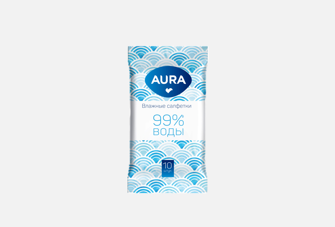 Влажные салфетки AURA Освежающие 10 шт