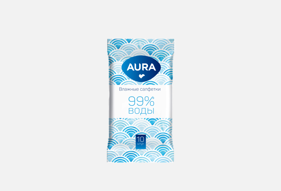 Влажные салфетки AURA Освежающие 10 шт освежающие влажные салфетки в ассортименте aura beauty 15 шт