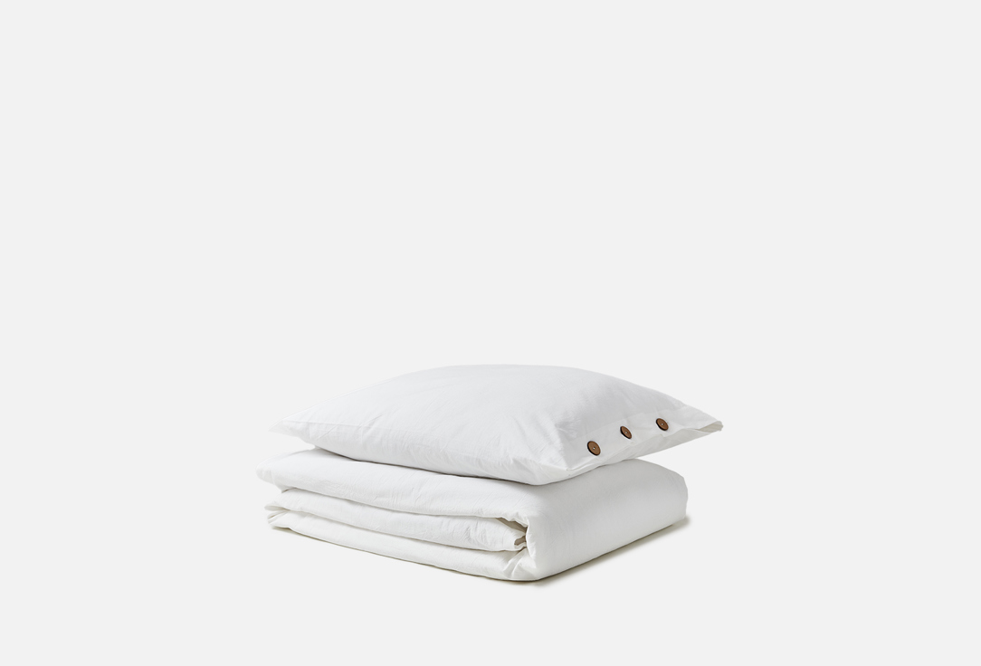 Комплект постельного белья ЭТЕЛЬ Белый двуспальный 1 шт комплект постельного белья этель абстракция