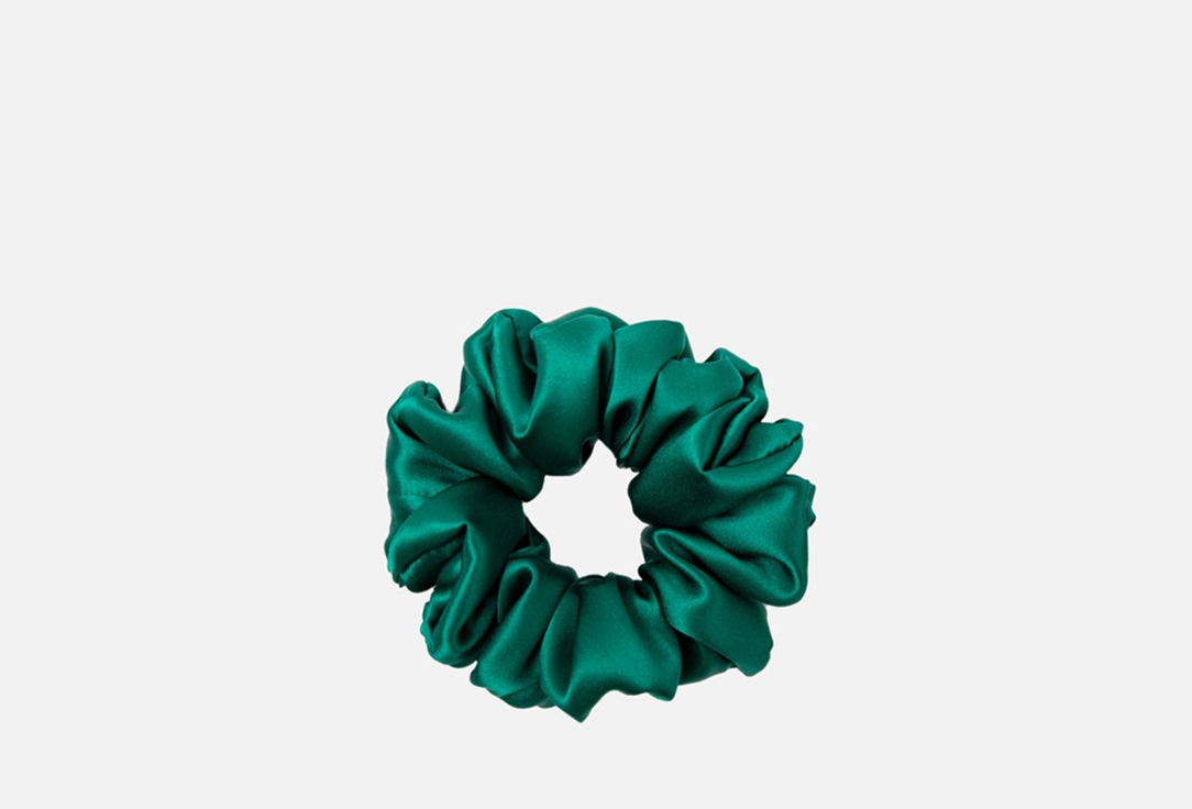 Изображение товара Шелковая резинка для волос Silk Universe изумрудная