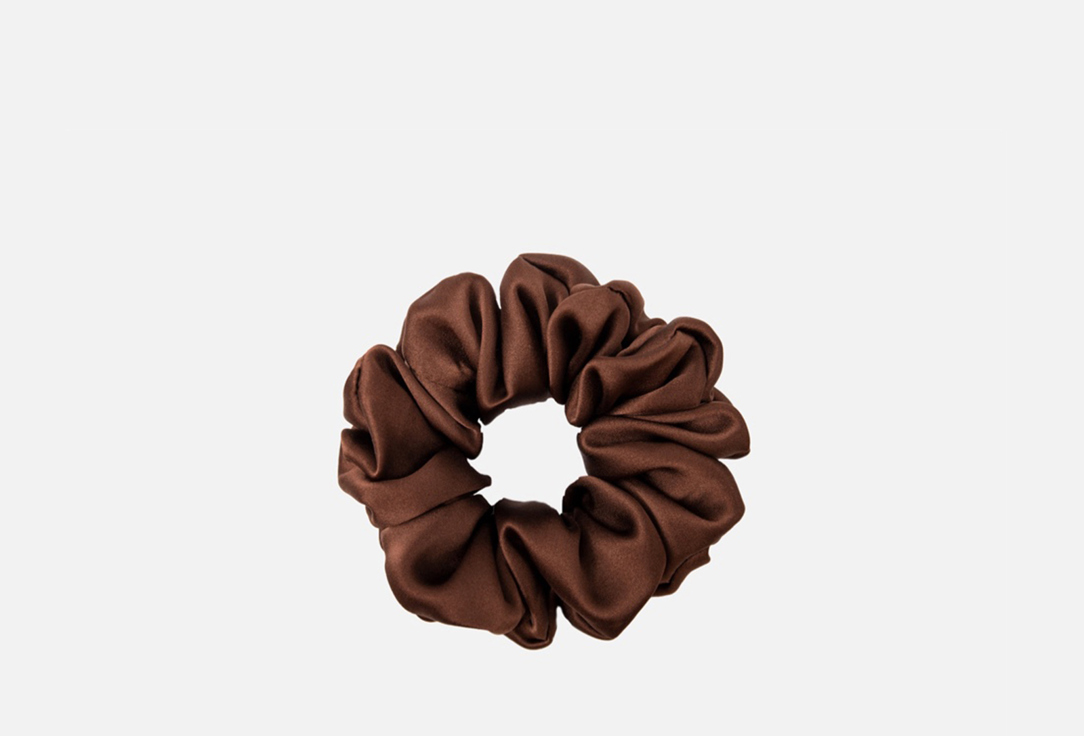 Изображение товара Шелковая резинка для волос Silk Universe коричневая