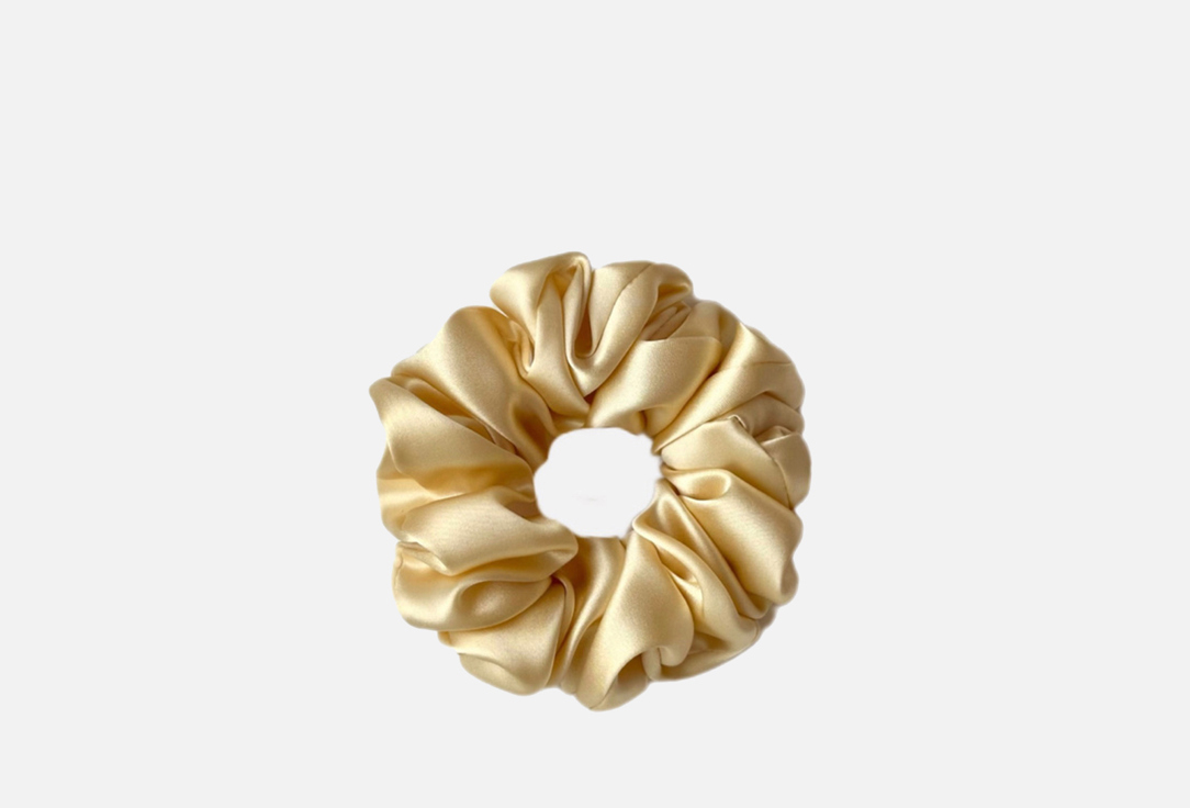 Изображение товара Шелковая резинка для волос Silk Universe Шампань натуральный шелк 100%