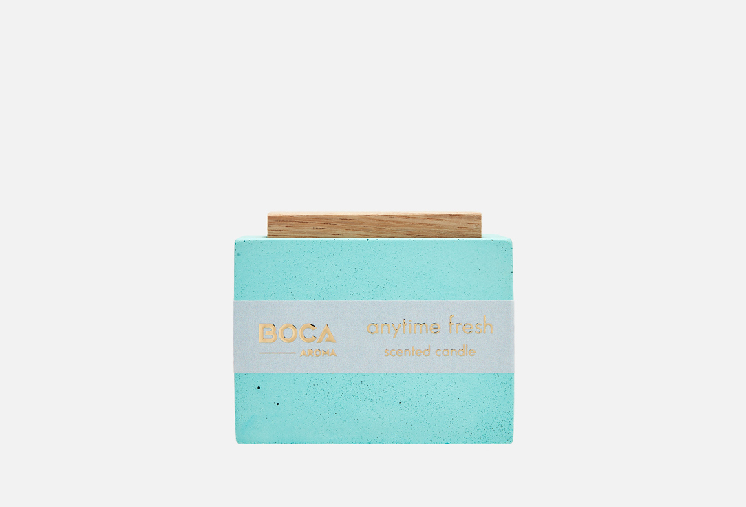 

Ароматическая свеча BOCA AROMA, Белый, Anytime fres 130 мл