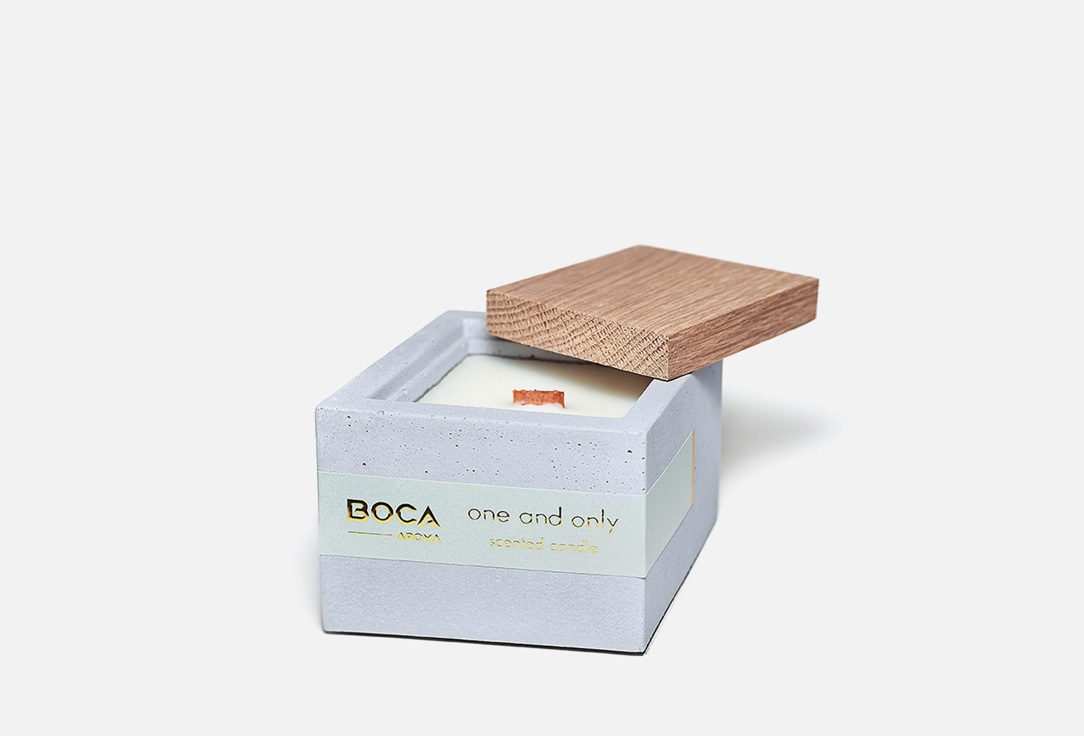 Изображение товара Ароматическая свеча BOCA AROMA One and Only древесные ноты 130 мл
