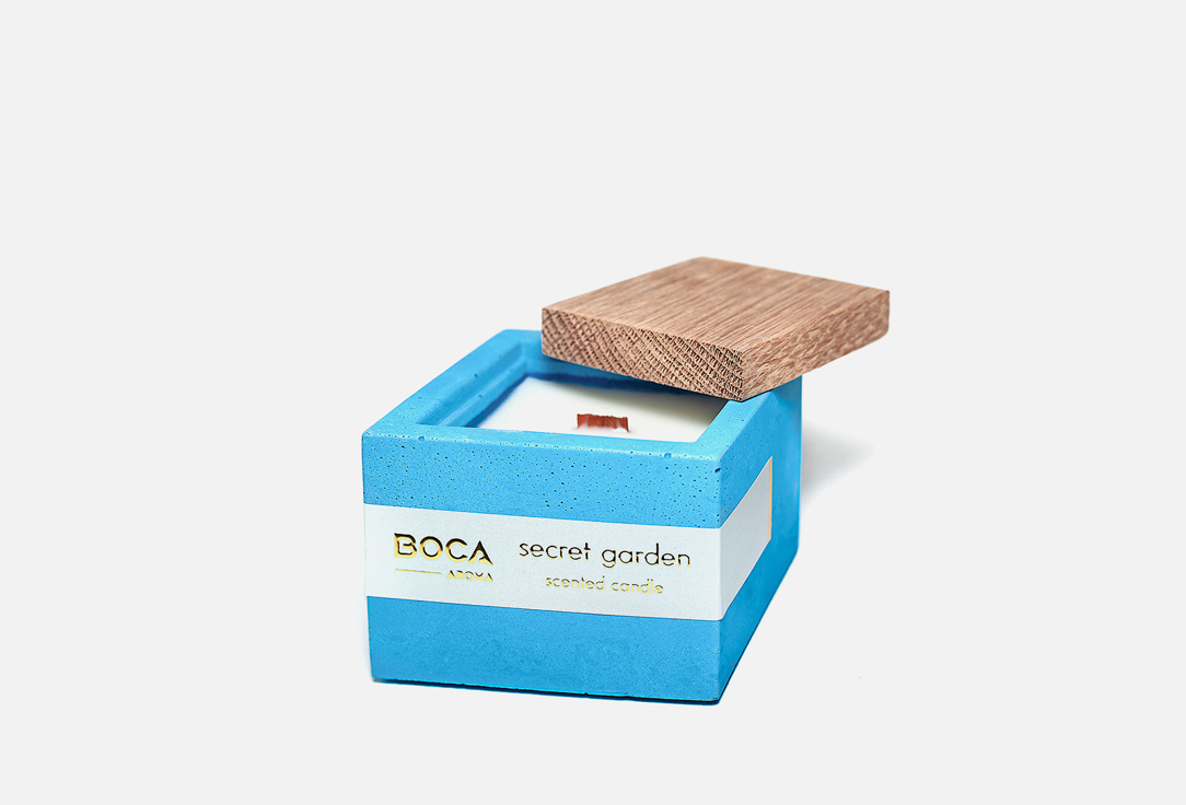 

Ароматическая свеча BOCA AROMA, Белый, Secret garden 130 мл