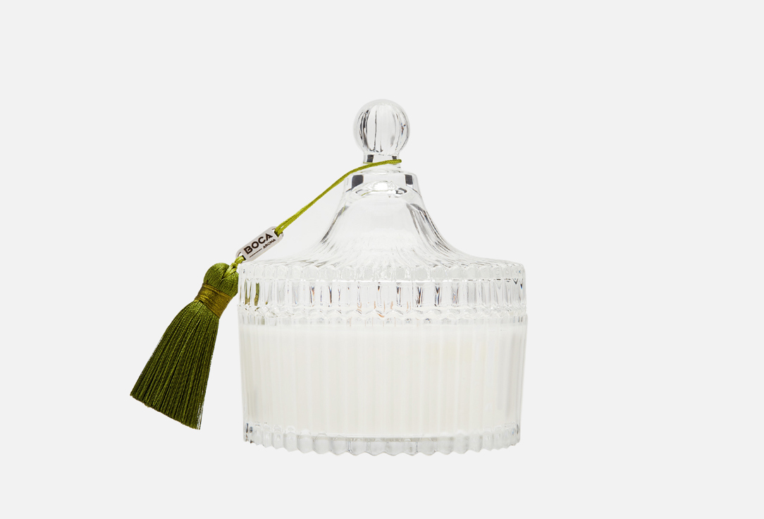 Изображение товара Ароматическая свеча-шкатулка BOCA AROMA Modern green 250 г с ароматом древесных нот