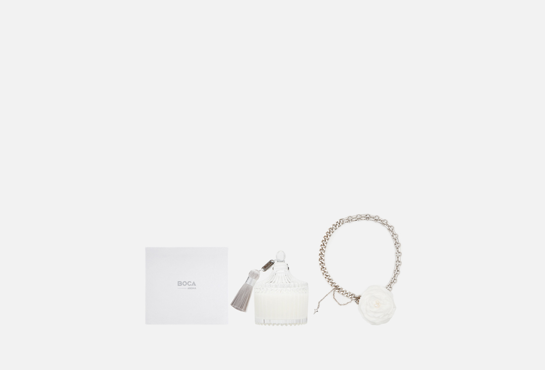 

Подарочный набор: свеча + чокер BOCA AROMA, One and only 80 мл