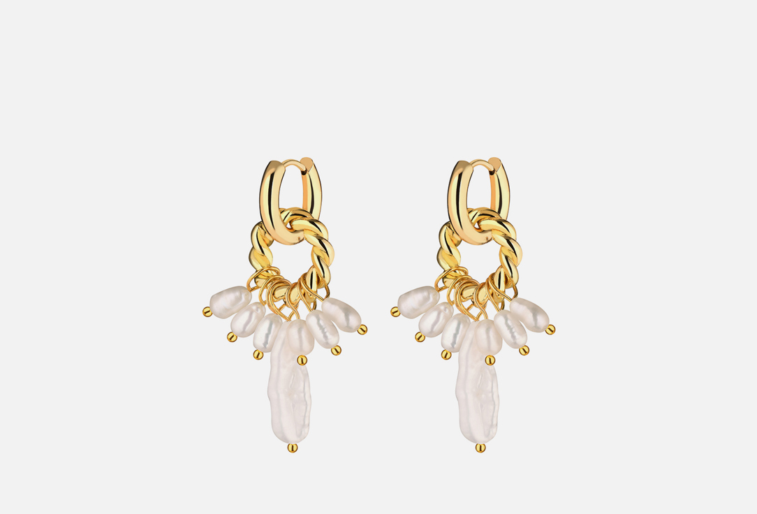 Изображение товара Элегантные женские серьги GINADREAMS с жемчугом и винтажным дизайном