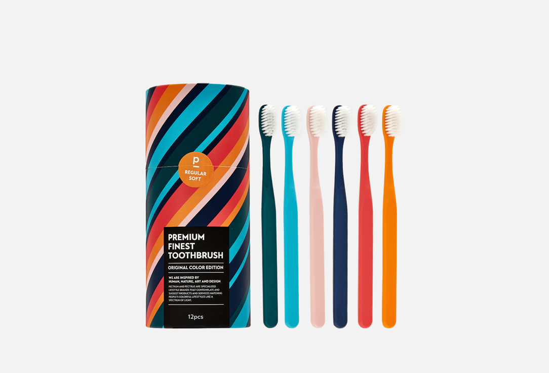 Набор из 12 зубных щеток Dental Care Nano Silver Pectrum Toothbrush Set 