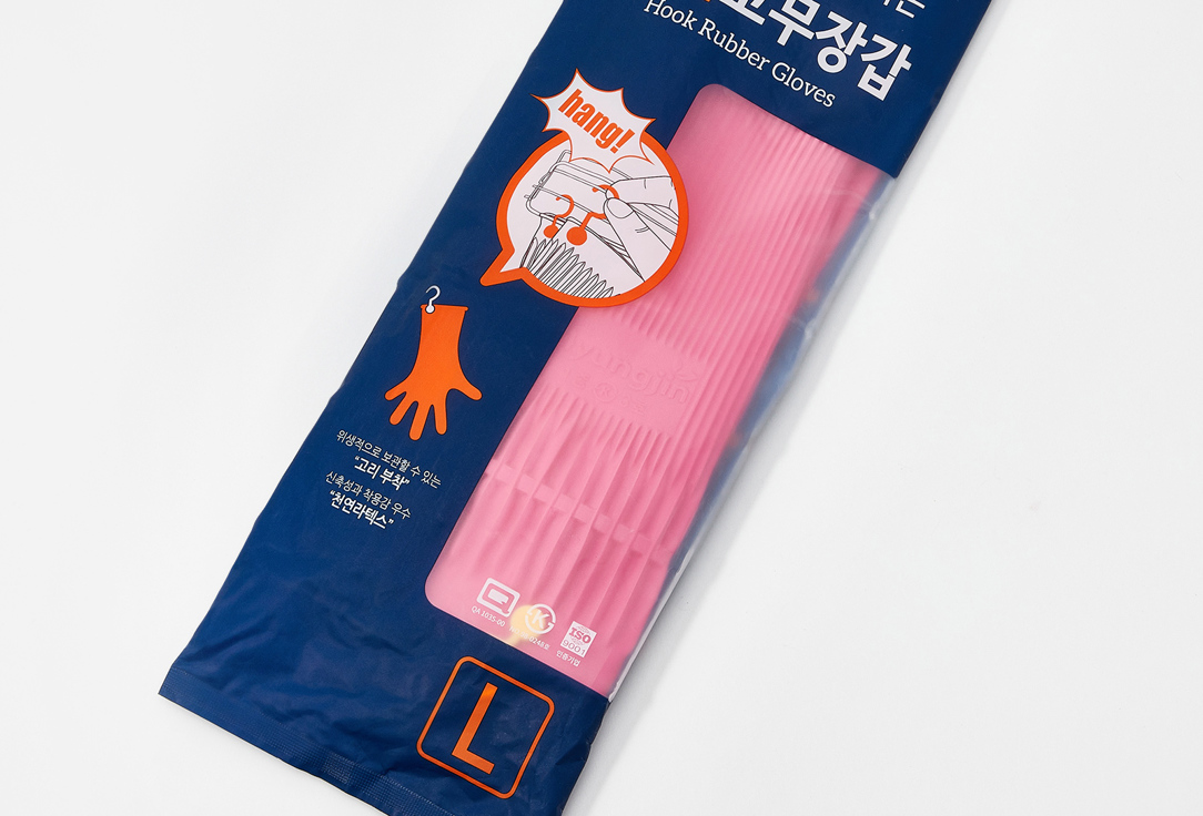 Хозяйственные перчатки Myungjin RUBBER GLOVE HOOK-TYPE 