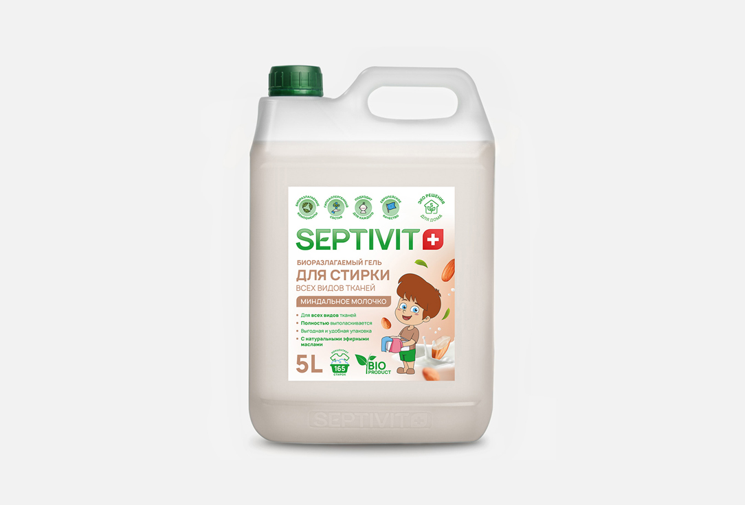 Гель для стирки SEPTIVIT Миндальное молочко 1 шт цена и фото
