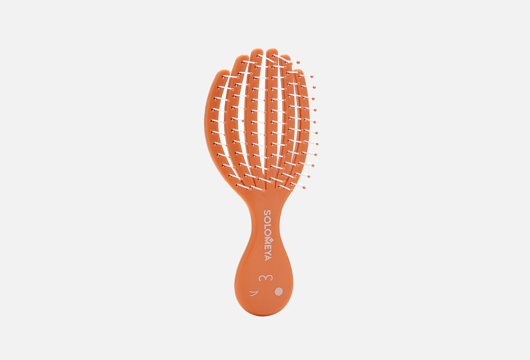 Расческа для сухих и влажных волос SOLOMEYA Orange octopus