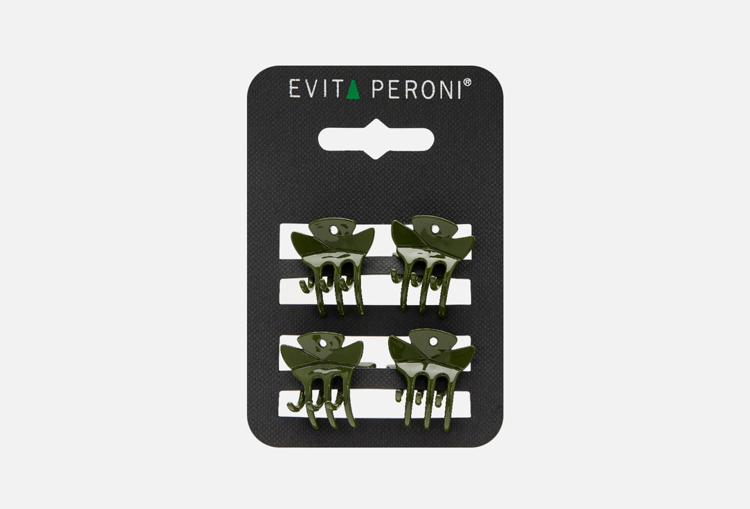 Набор крабов для волос Evita Peroni green 