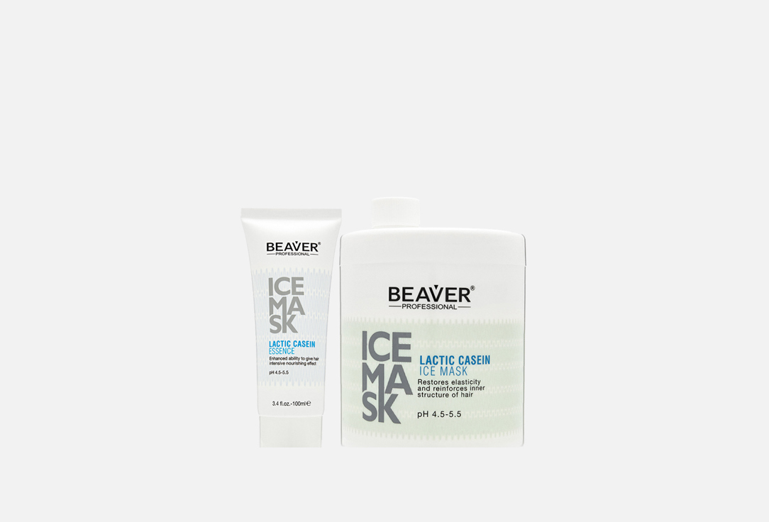 Изображение товара Набор: Охлаждающая маска+эссенция для волос Beaver ICE MASK LACTIC CESEIN