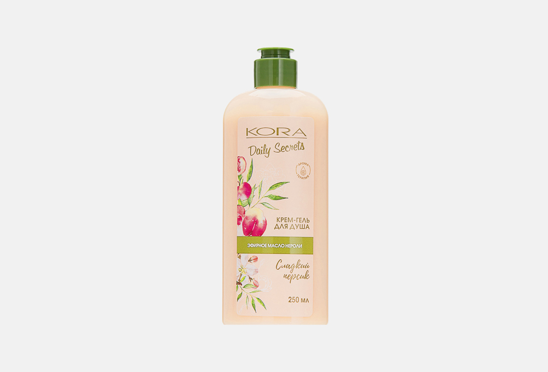 Изображение товара Крем-гель для душа KORA Sweet Peach Daily Secrets 250 мл с ароматом персика