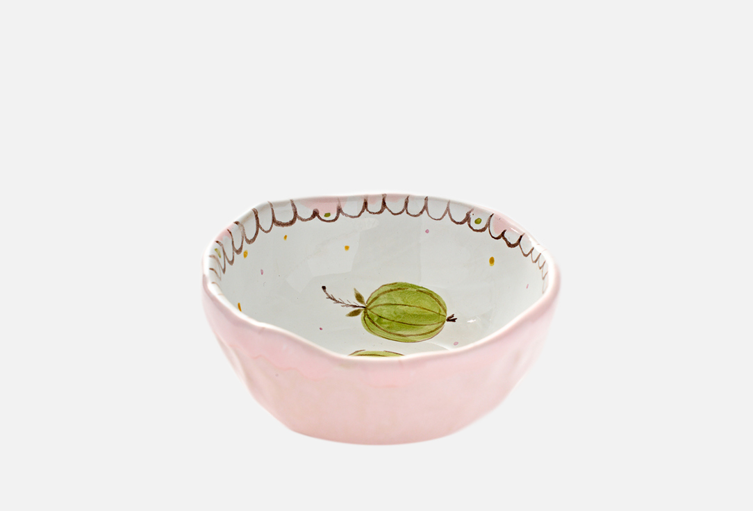 Изображение товара Глубокий керамический соусник Odaryadarya крыжовник 9,5 см ручная роспись