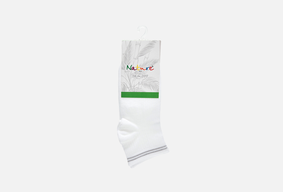 Носки NATURE SCS Белые носки nature scs кошечки 37 39 размер