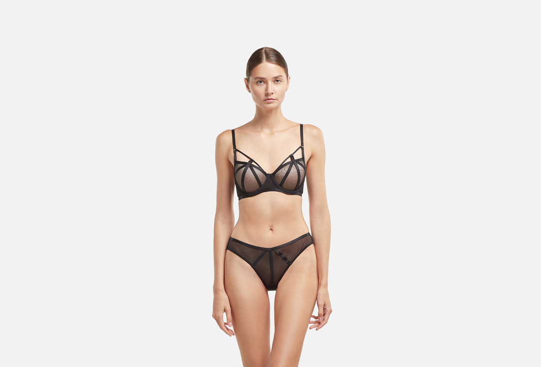 Комплект нижнего белья AMAZONKA UNDERWEAR Beatrice черный 75B-M мл