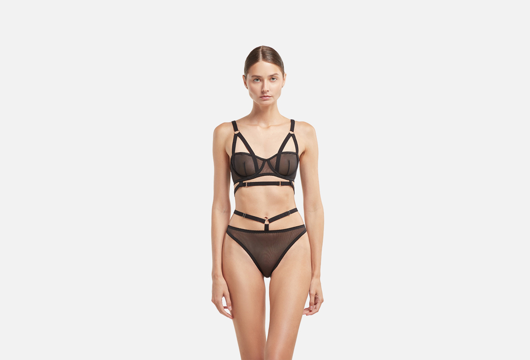 Комплект нижнего белья AMAZONKA UNDERWEAR Sofi черный L мл