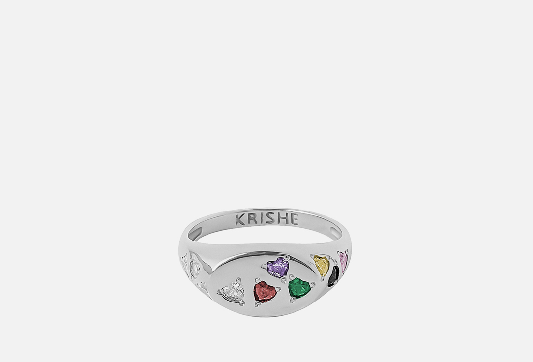 Кольцо серебряное KRISHE SOMUCH 17,5 мл krishe позолоченное кольцо somuch из серебра