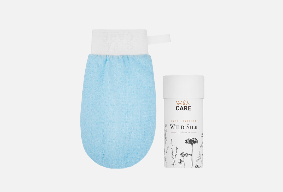 Изображение товара Шелковая варежка для пилинга Silkcare blue