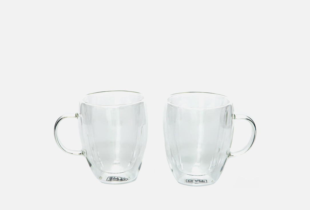 

Набор кружек OLAFF, Прозрачный, С двойными стенками, 300 мл 2 шт