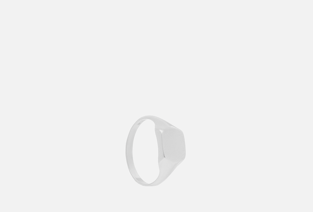 Кольцо-Печатка серебряное DAFNA Родий 15,5 мл серебряное кольцо с натуральным танзанитом коллекция волна покрытие белый родий размер 19 5