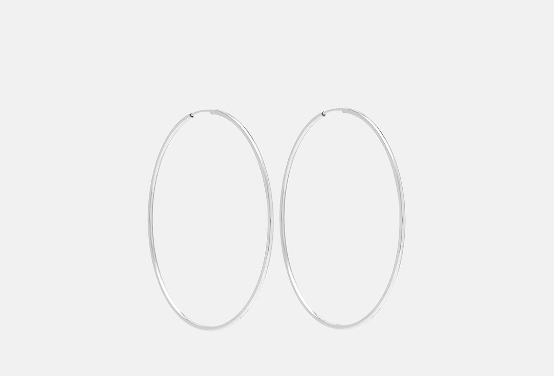 Изображение товара Серебряные серьги Dafna 60мм родирование 925 пробы для женщин стильное украшение