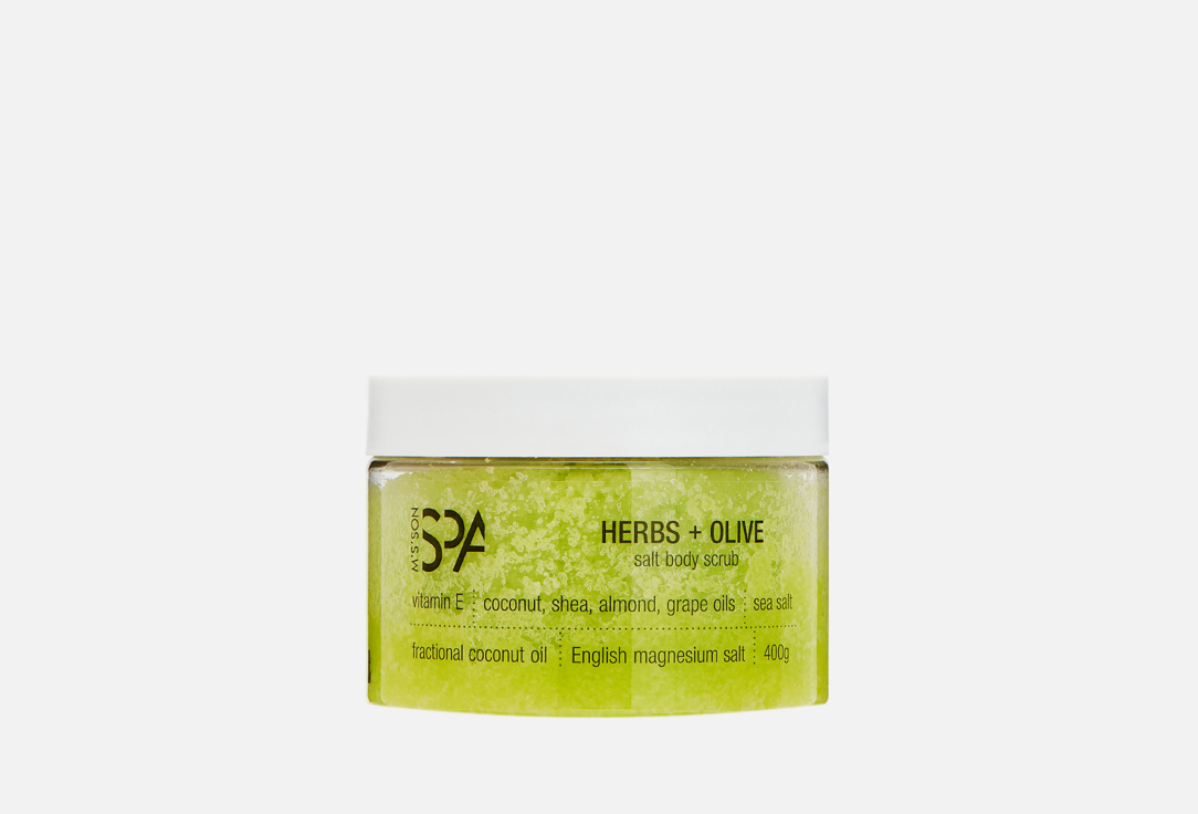 Соляной крем для тела MSSON SPA Herbs+Olive 400 г фотографии