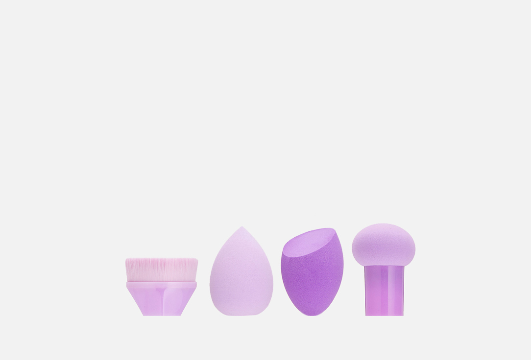 

Набор спонжей с кистью для макияжа SHINEWELL, Sponge set 4 шт