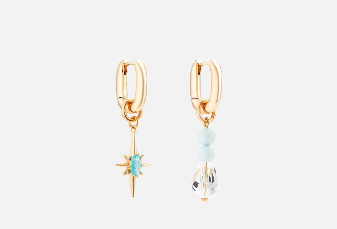 Изображение товара Серьги-трансформеры Gomzhina Jewelry с жемчугом Сваровски фианитами и хрусталем