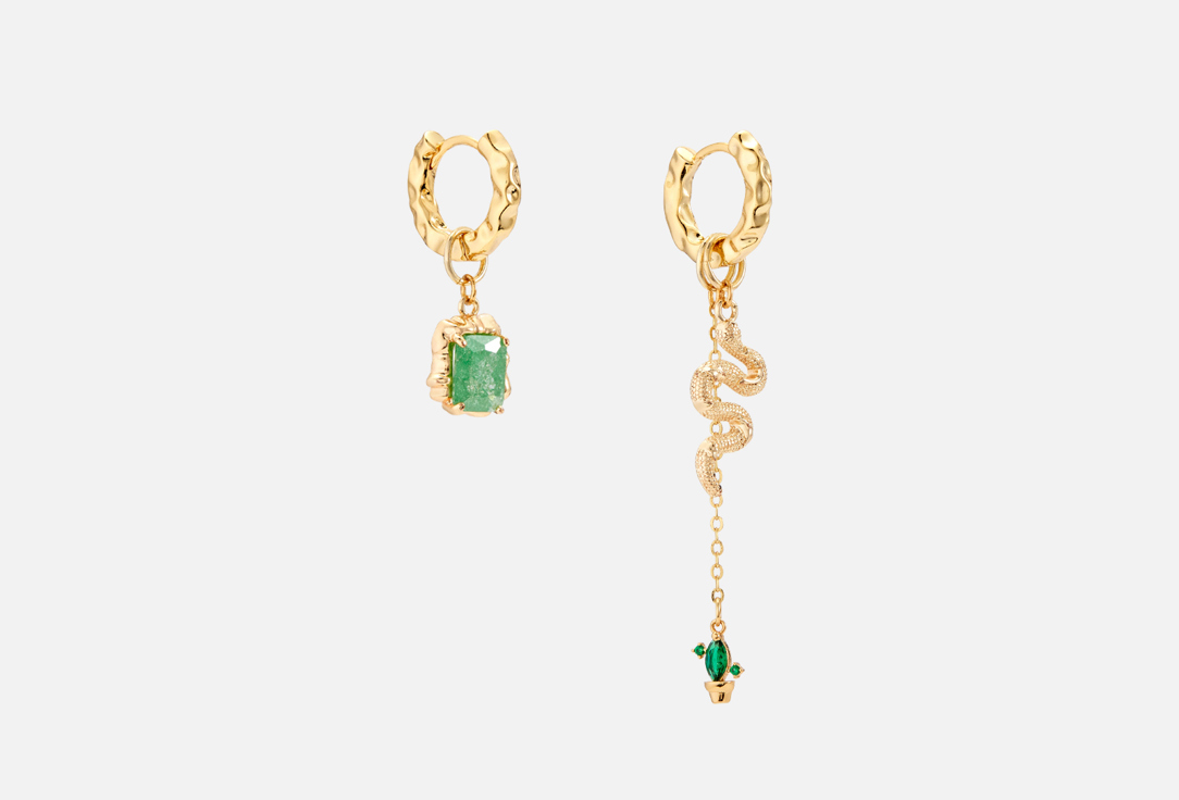 Изображение товара Серьги-трансформеры Gomzhina Jewelry Битое стекло с фианитами