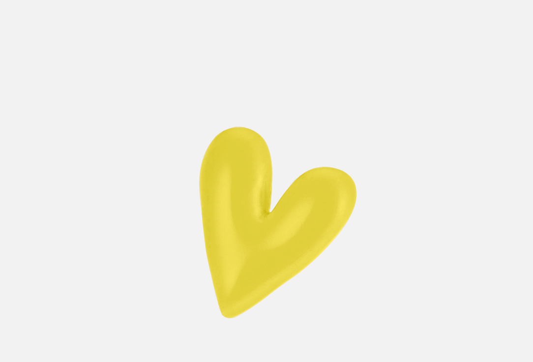 

Брошь SASHA GUNGA, В виде сердца желтого цвета 1 шт