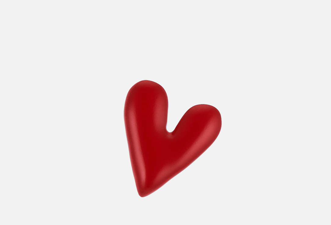 

Брошь SASHA GUNGA, В виде сердца красного цвета 1 шт