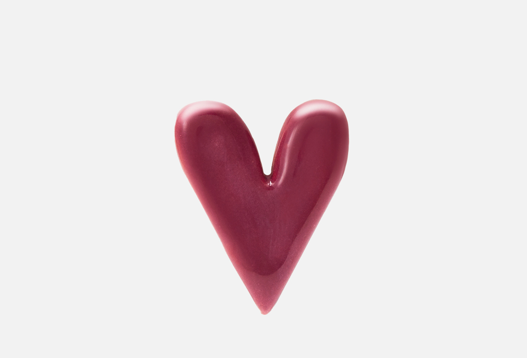 

Брошь SASHA GUNGA, В виде сердца малинового цвета 1 шт