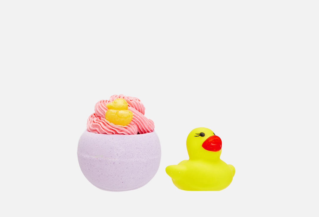 Бомбочка для ванны 3в1 Home Aesthetics with a duck toy inside 