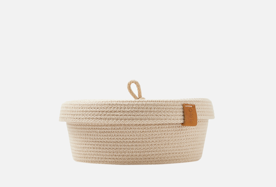 

Корзина для хранения с крышкой OLALA HOME, Бежевый, Бежевый, 18х8 1 шт