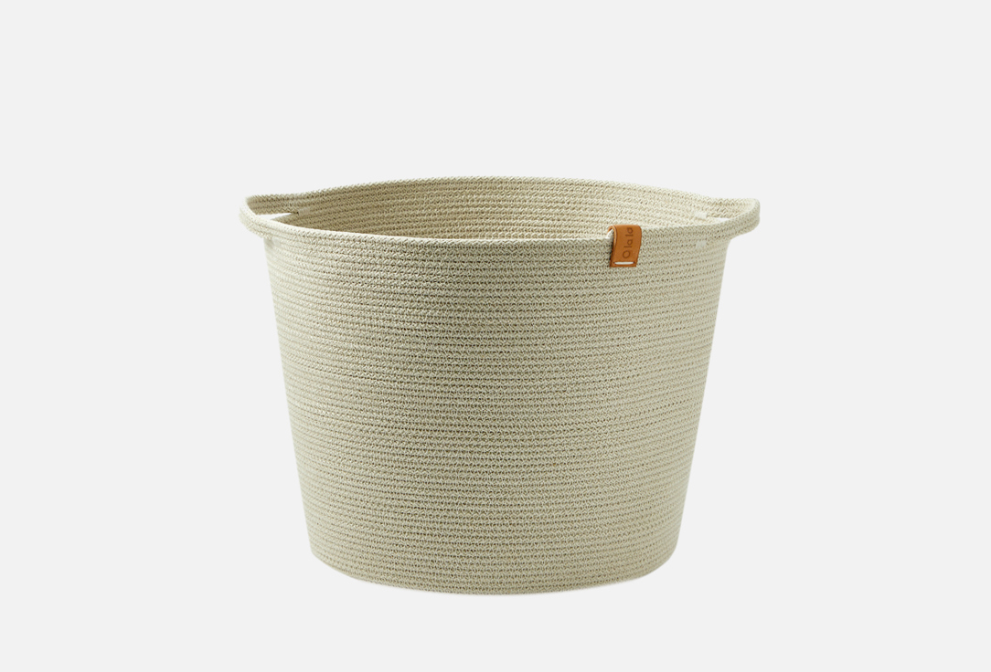 Изображение товара Большая корзина с ручками Olala Home шалфей, 25х24