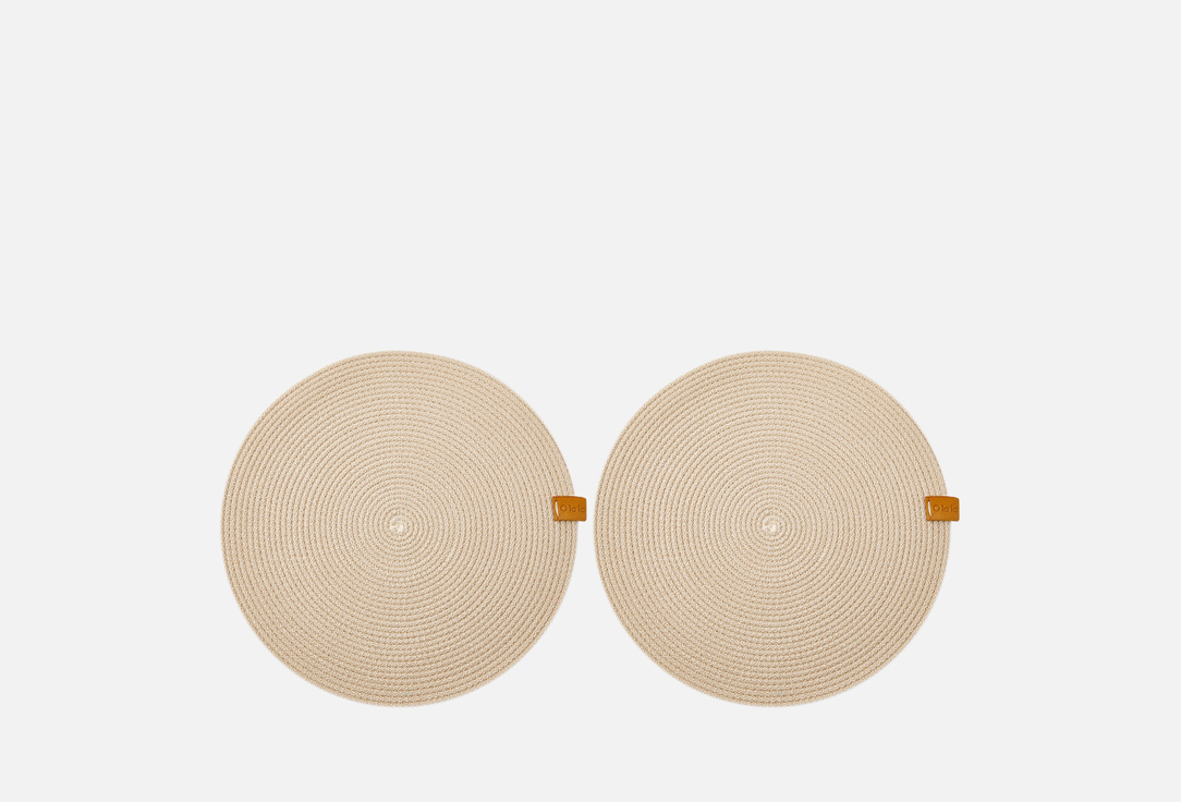 

Комплект плейсматов OLALA HOME, Бежевый, Бежевый, 30 см 2 шт