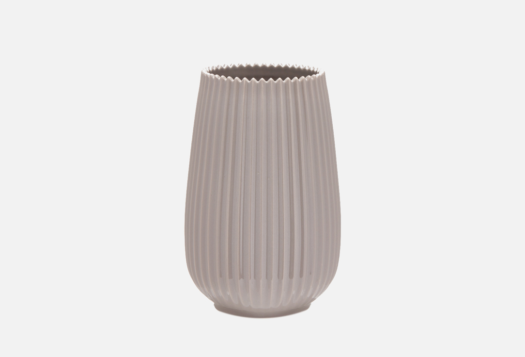 Ваза TKANO Edge темно-серая 1 шт ваза капсула для жидкости с палочками air design ваза серая