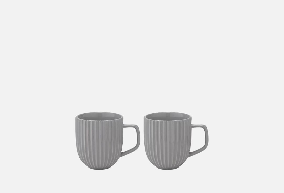 

Набор кружек TKANO, Серый, Edge темно-серый 2 шт