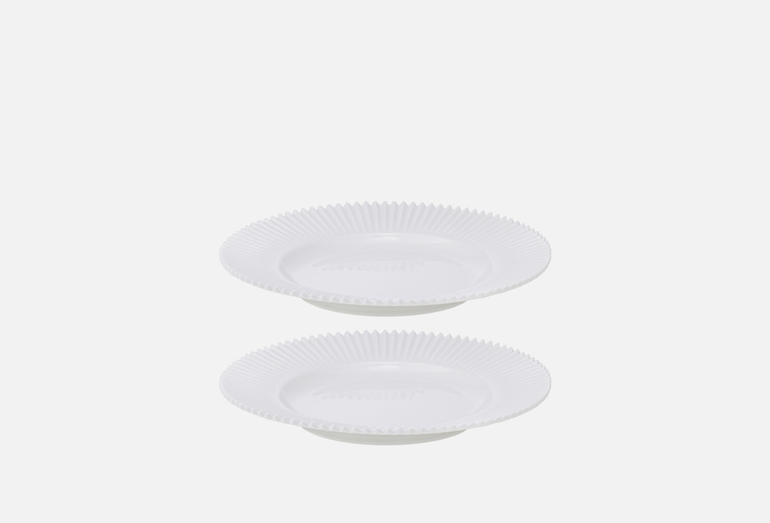 Набор тарелок Tkano Edge белый 